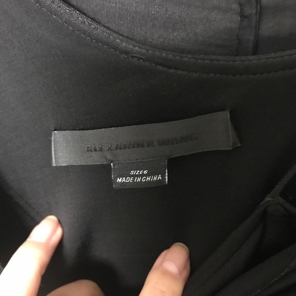 Alexander Wang asymmetric one sleeve dress sz 6 - Picture 4 of 6